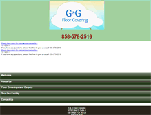 Tablet Screenshot of gandgfloorcovering.com